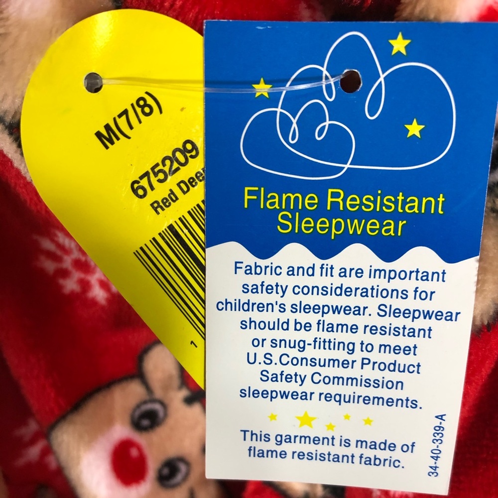 Lightning Bug 🐛 Girls Red Nose Reindeer Robe - Picture 15 of 15